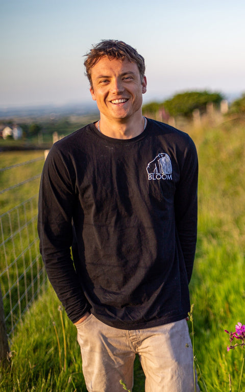 MISPRINT Black Bloom Long Sleeve Tees